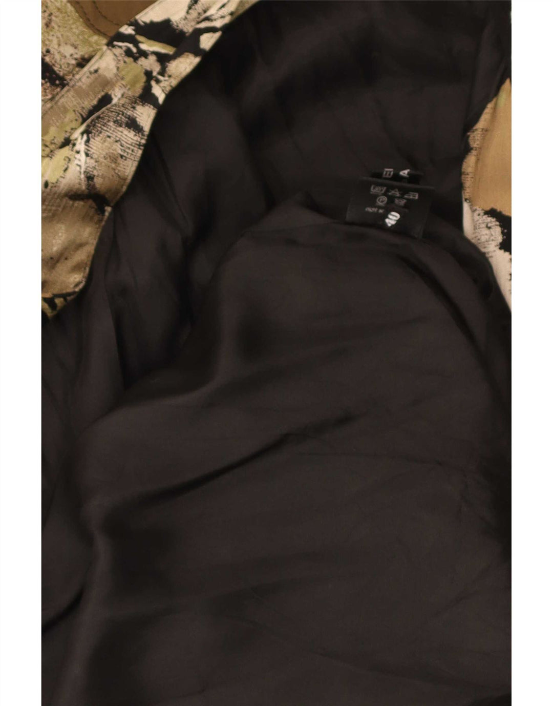 Gerry Weber Womens Oversized Bomber Jacket EU 40 Medium Khaki Floral Modal