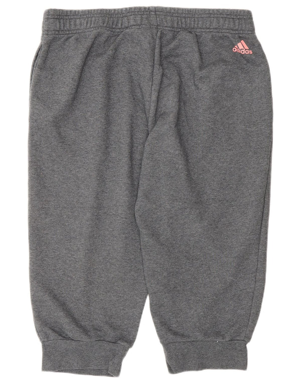 Adidas Damen Graphic Capri Trainingshose Jogger UK 16/18 Large Grau