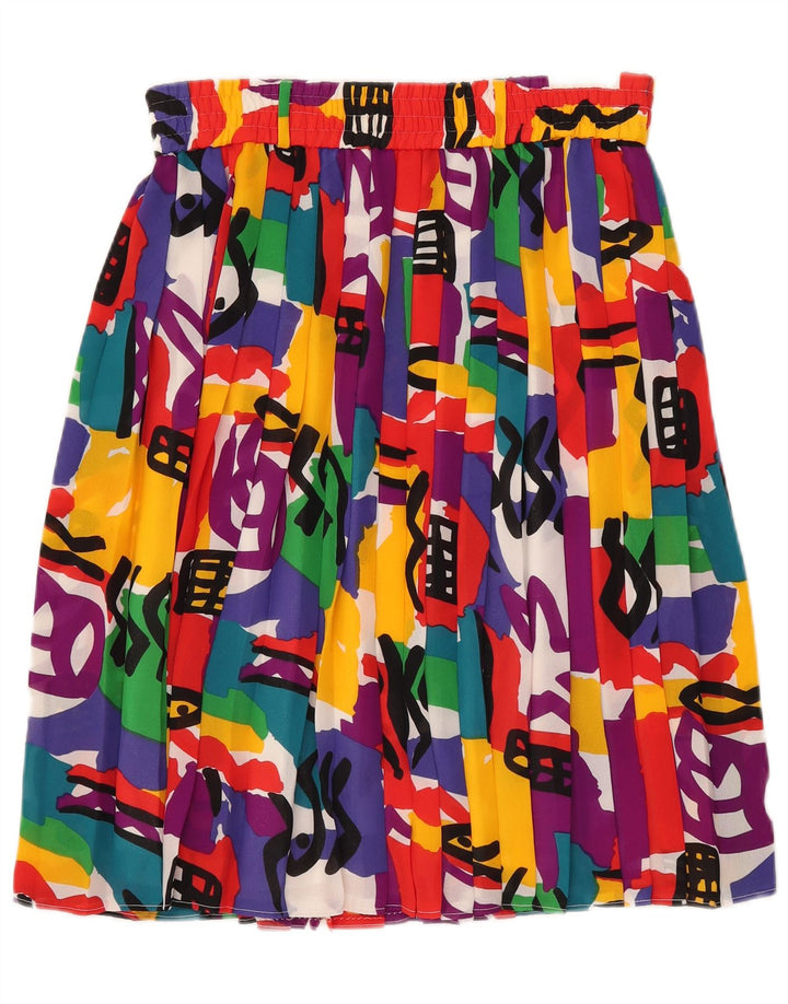 Gonna a pieghe da donna Divina EU 40 media W34 multicolore geometrica