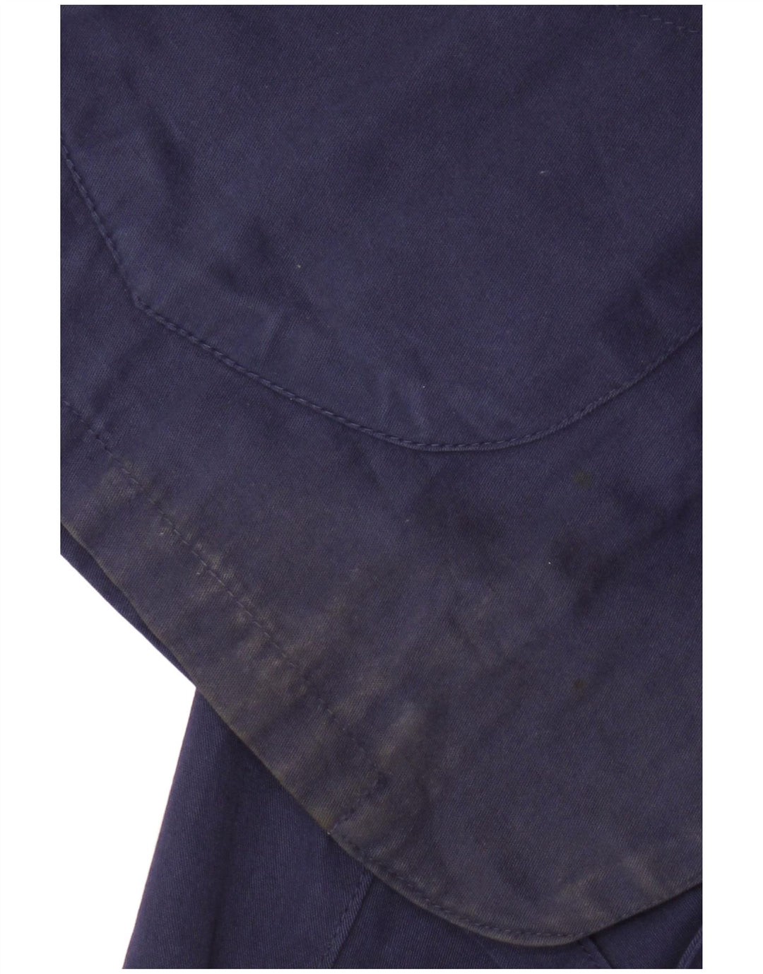 Zip Mens 2 Button 3/4 Sleeve Blazer Jacket UK 42 XL Navy Blue Cotton