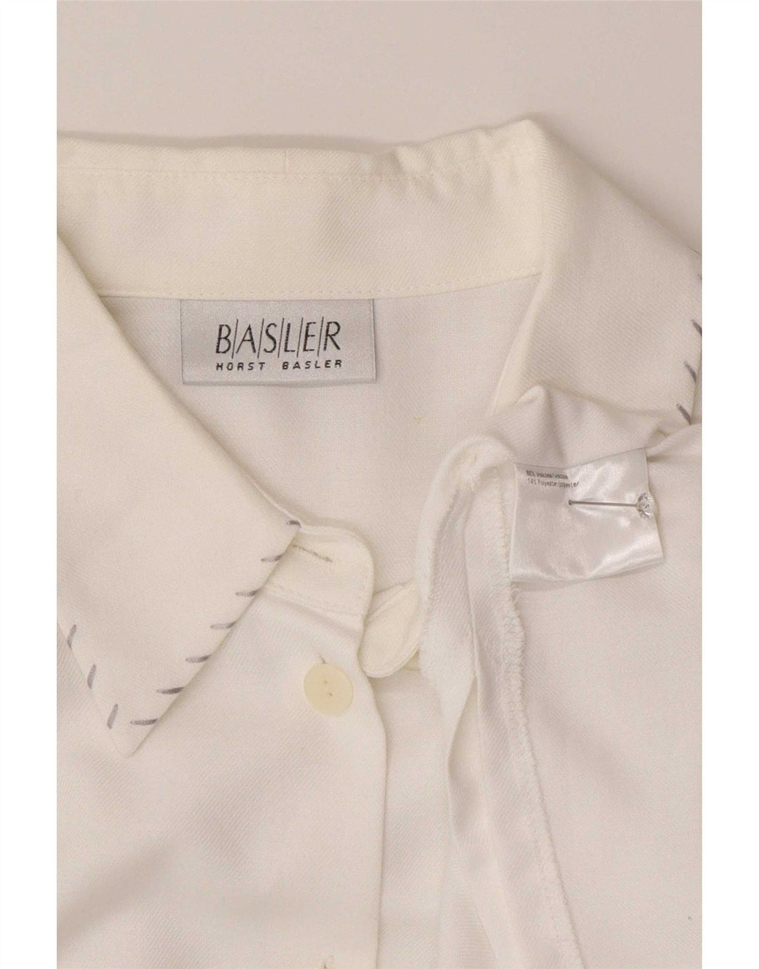 Basler Chemise Chemisier Femme EU 44 XL Blanc Viscose