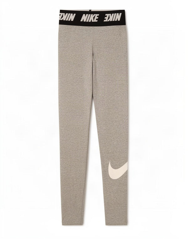 Nike Womens Graphic Leggings UK 4 XS Graue Colourblock-Baumwolle