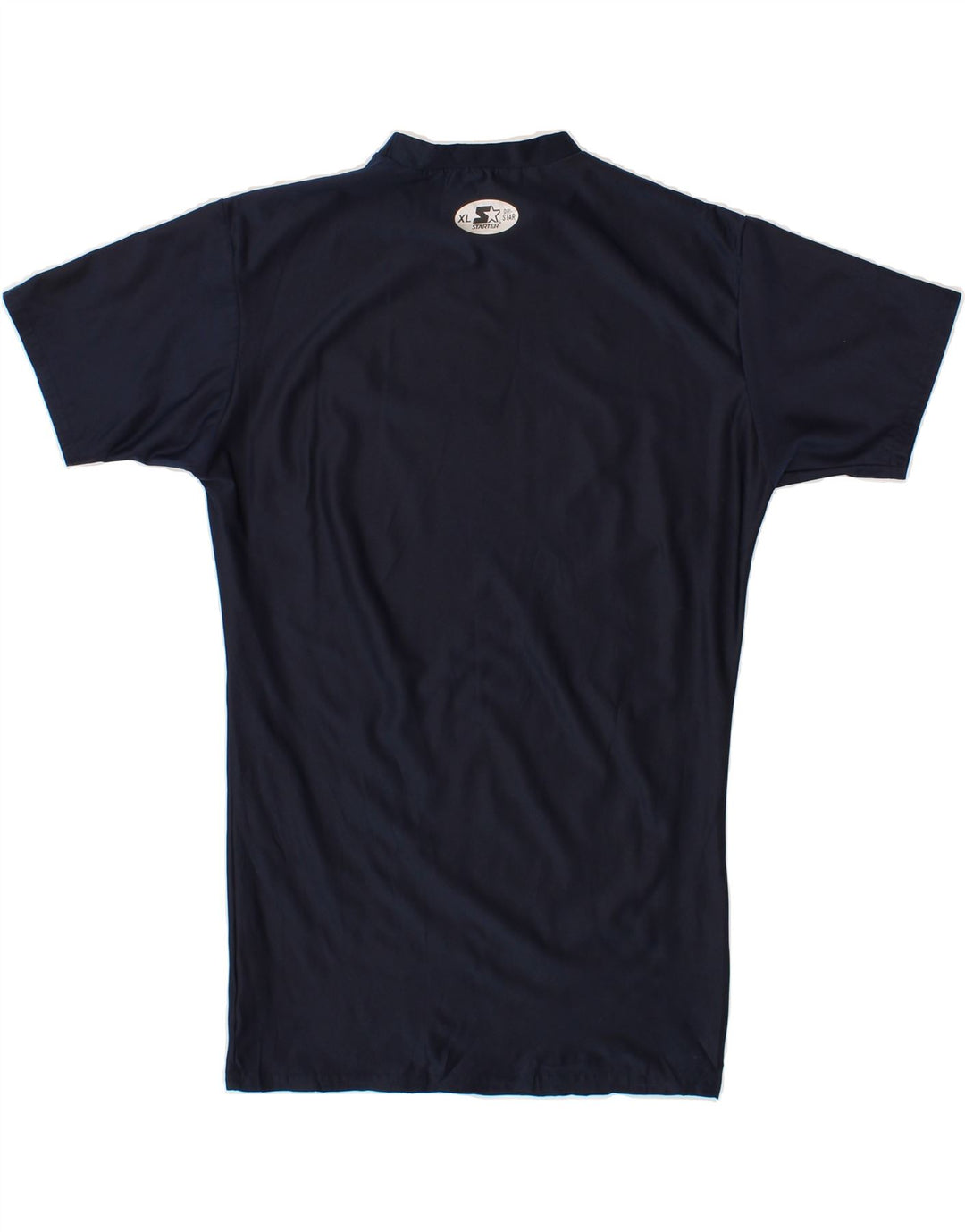 STARTER Mens T-Shirt Top Small Navy Blue Polyester Vintage Starter and Second-Hand Starter from Messina Hembry 