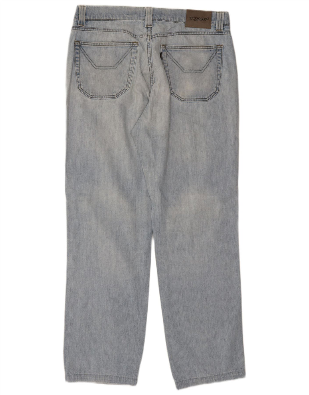 Jeckerson Womens Straight Jeans W36 L30 Blue Cotton