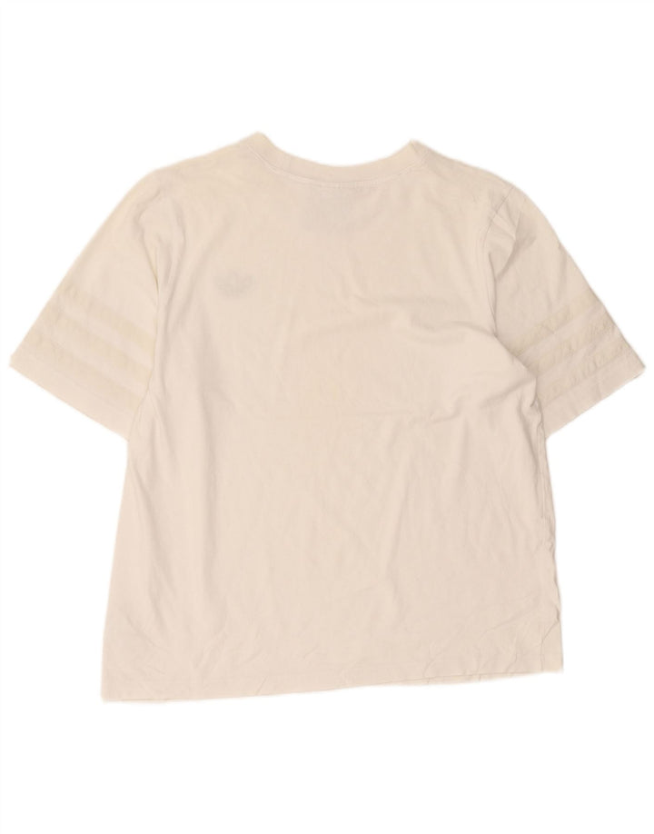 Adidas Herren T-Shirt Top Large Weiß Baumwolle
