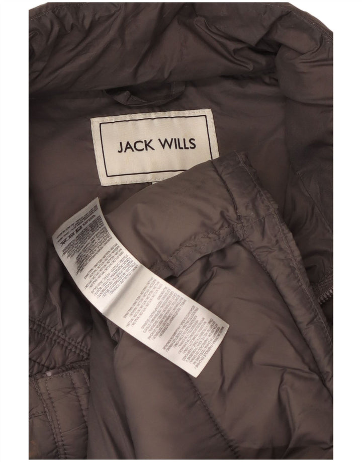 Jack Wills Herre Polstret Gilet UK 40 Stor Grå Nylon