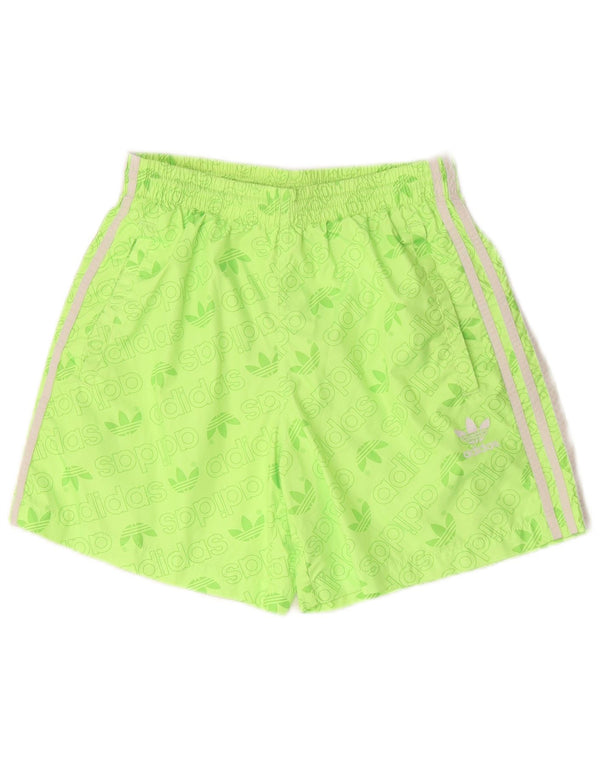 Adidas Mens Graphic Sport Shorts Pequeño Verde Poliéster