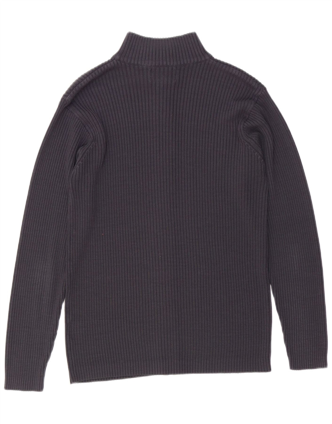 VINTAGE Mens Cardigan Sweater Large Navy Blue Acrylic