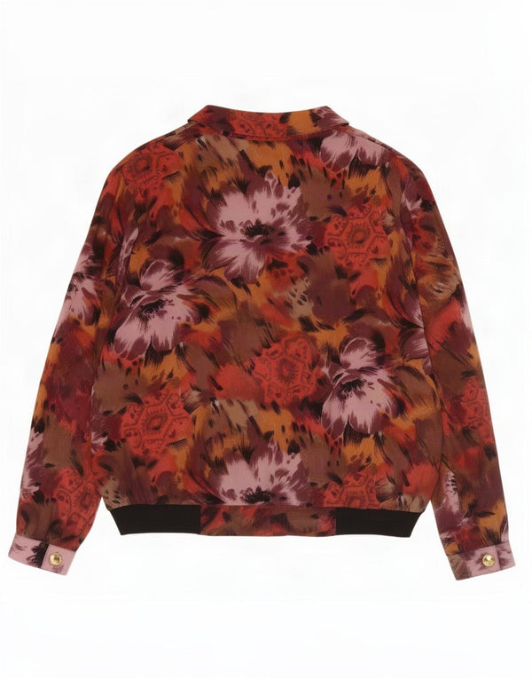 Nostalghia Womens Long Sleeve Blouse Top IT 51 2XL Multicoloured Floral