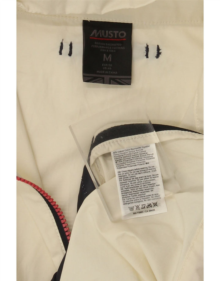 Musto Herre Grafisk Pullover Træningsdragt Topjakke Medium Hvid Colourblock