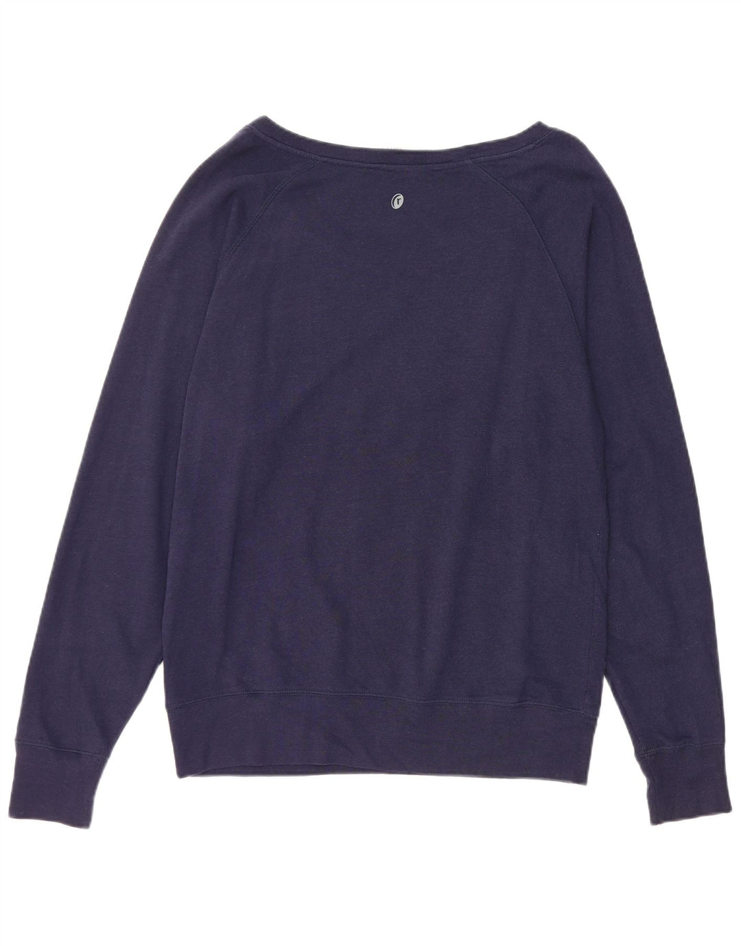 RUSSELL ATHLETIC Womens Sweatshirt Jumper UK 14 Medium Navy Blue Cotton