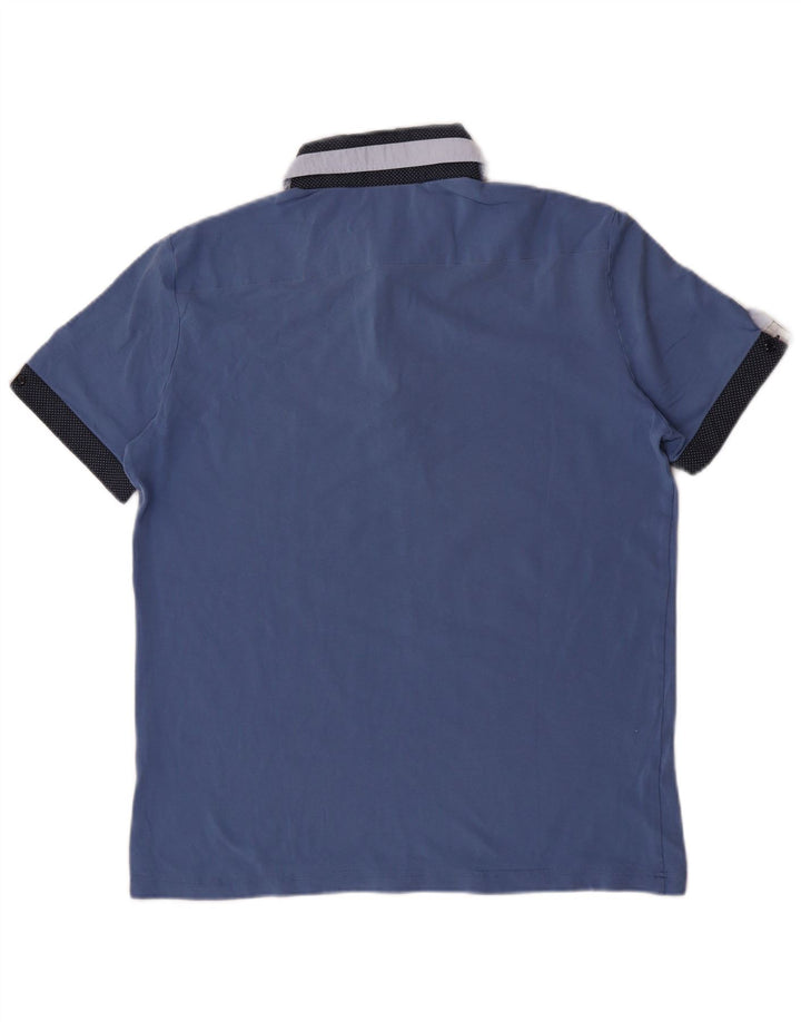 Cesare Paciotti Mens Polo Shirt XL Blue