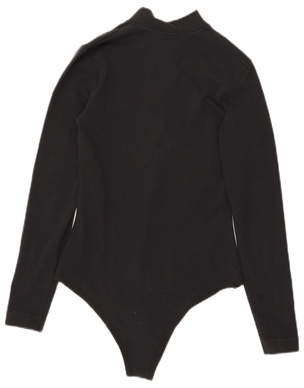 Nike Womens Long Sleeve Bodysuit UK 6 XS Black Cotton