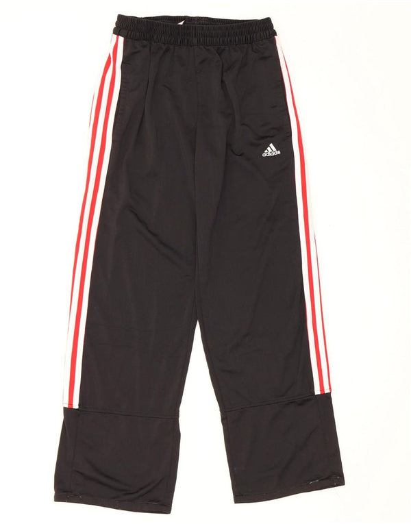 Adidas Girls Tracksuit Trousers 15-16 Years Black Colourblock Polyester