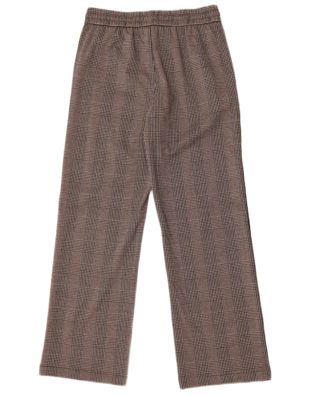 Marks & Spencer Womens Graphic Casual Trousers UK 12 Medium W30 L29 Grey