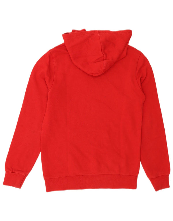 Felpa con cappuccio grafica da bambino Benetton 10-11 anni XL in cotone color block rosso