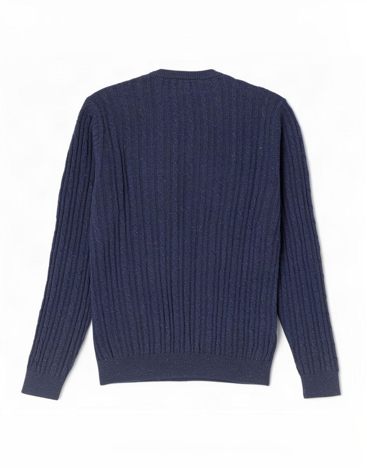 Jack Wills Mens Crew Neck Jumper Sweater Medium Navy Blue Cotton