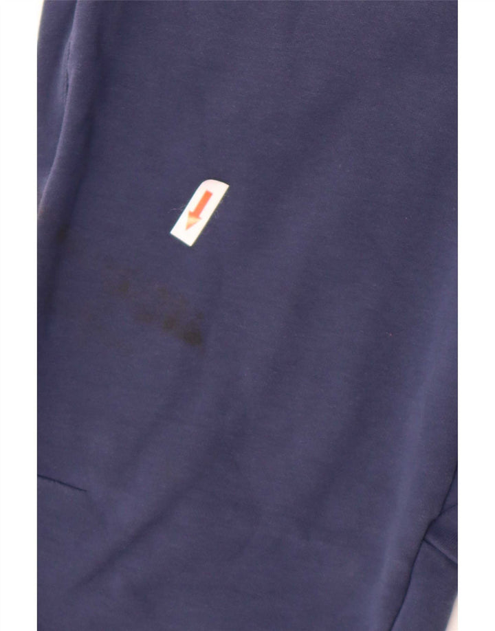 Nike Mens Tracksuit Trousers Joggers Medium Navy Blue Colourblock Cotton