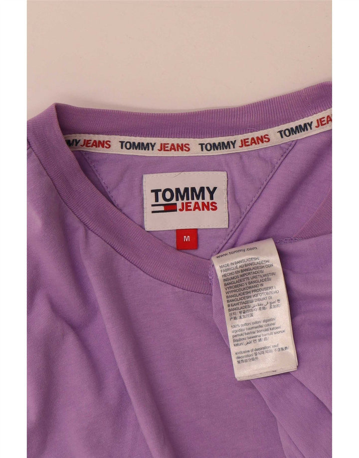 Tommy Hilfiger Mens T-Shirt Top Medium Purple Cotton