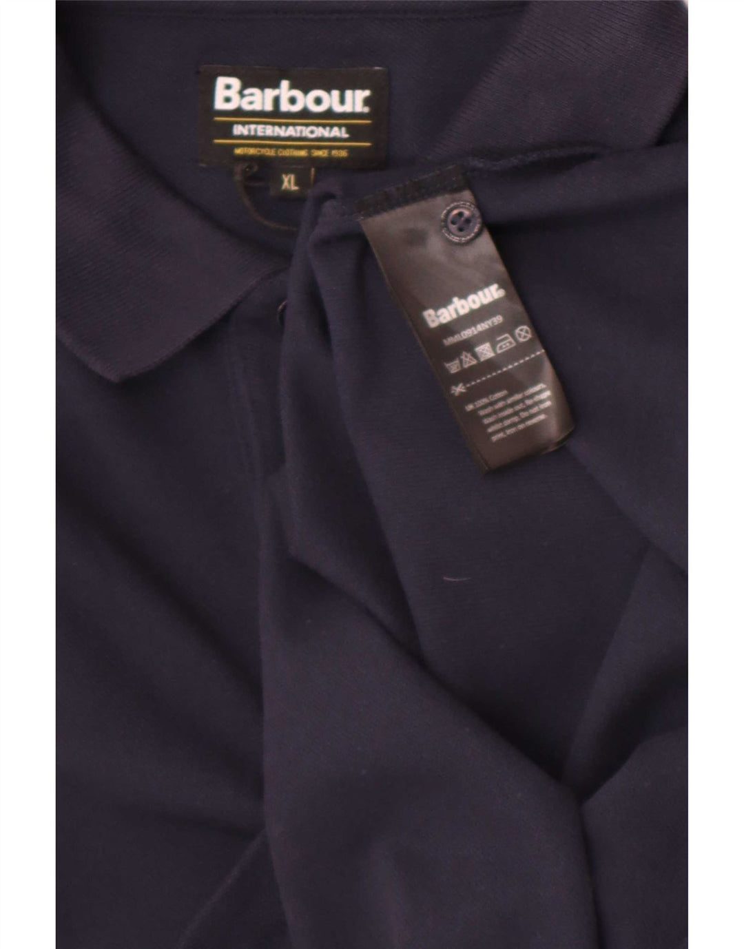 Barbour Herren Poloshirt XL Marineblau Baumwolle