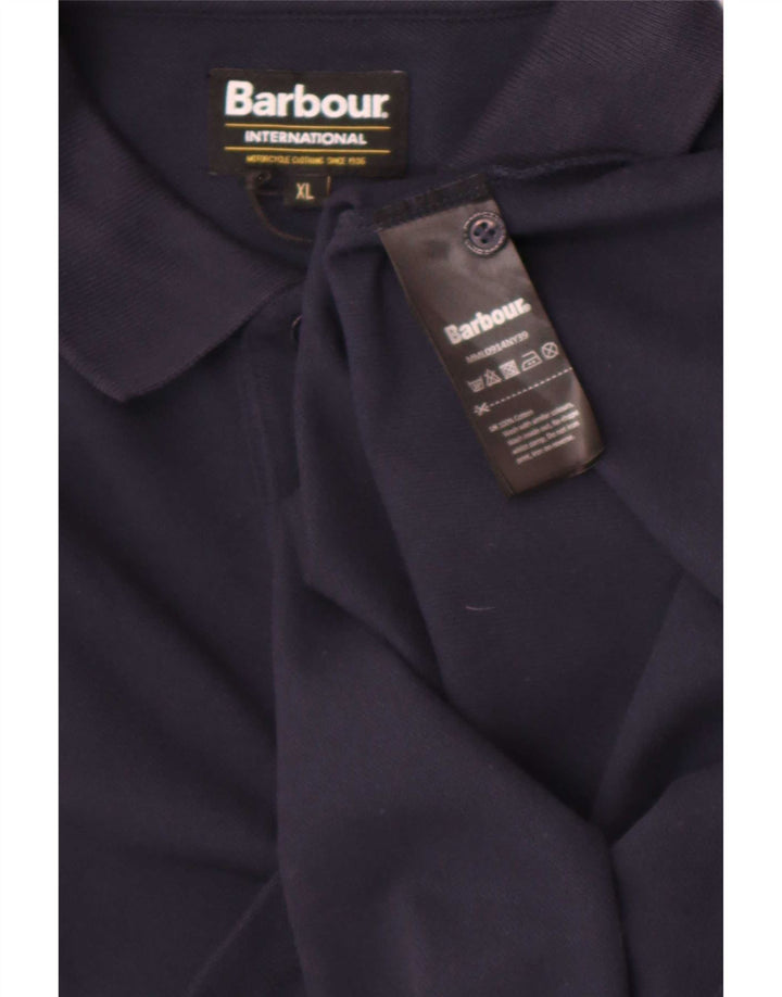 Barbour Herren Poloshirt XL Marineblau Baumwolle