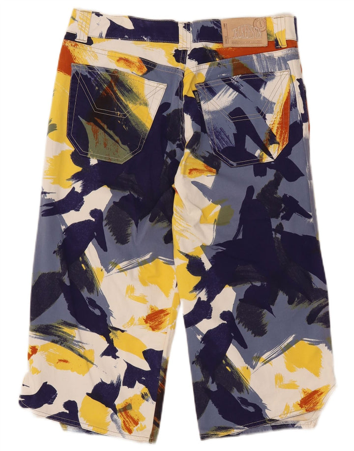 Jeckerson Damen-Bermudashorts W33, mittelmehrfarbige Batik-Baumwolle