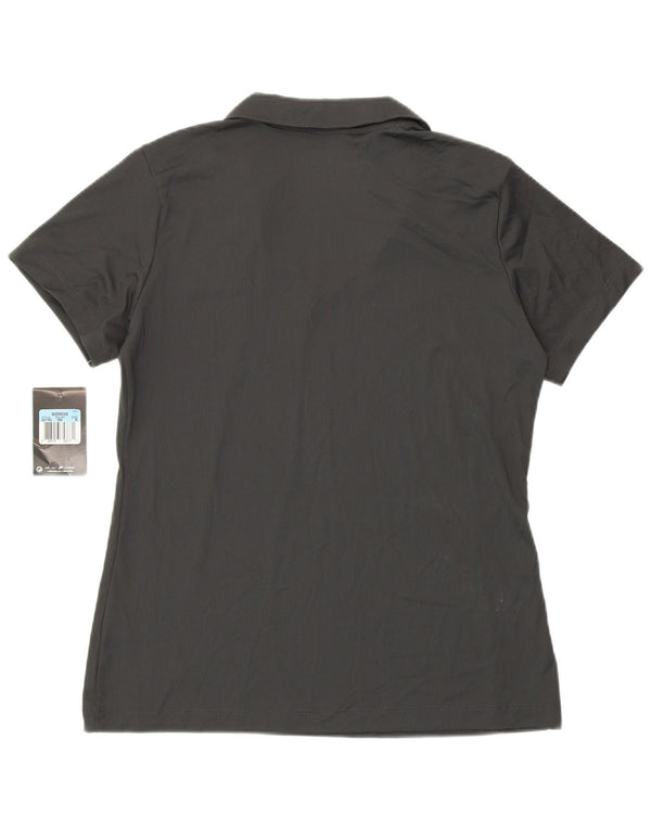 Nike Polo Dri Fit pour femme UK 14 Gris moyen Polyester