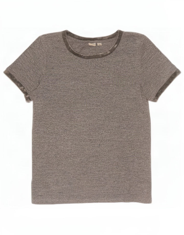 Gap Γυναικείο T-Shirt Top UK 14 Medium Grey Polyester