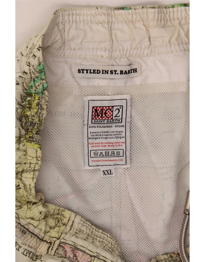 Pantaloncini da bagno da uomo con motivo astratto Saint Barth 2XL multicolore