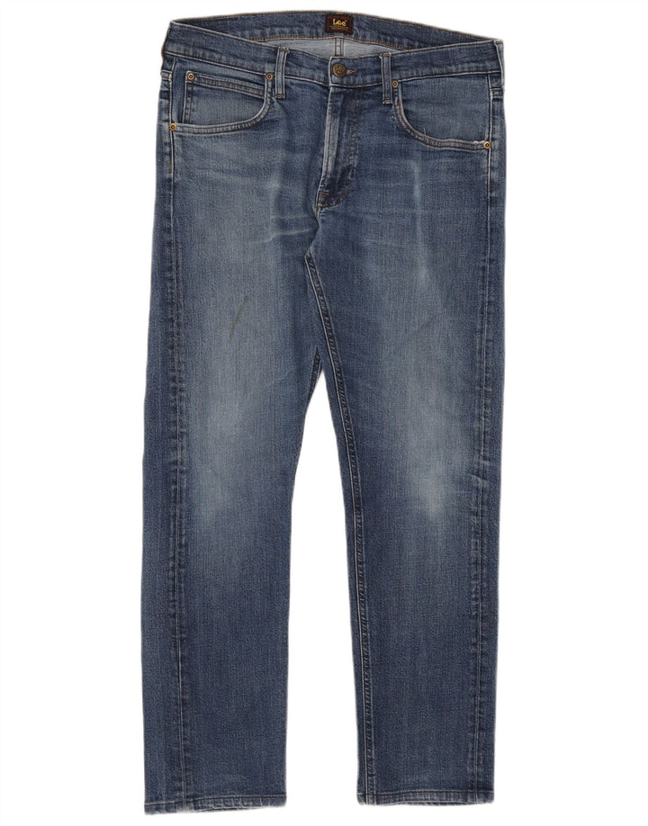 Lee Mens Daren Zip Fly Slim Jeans W32 L29 Blue Cotton