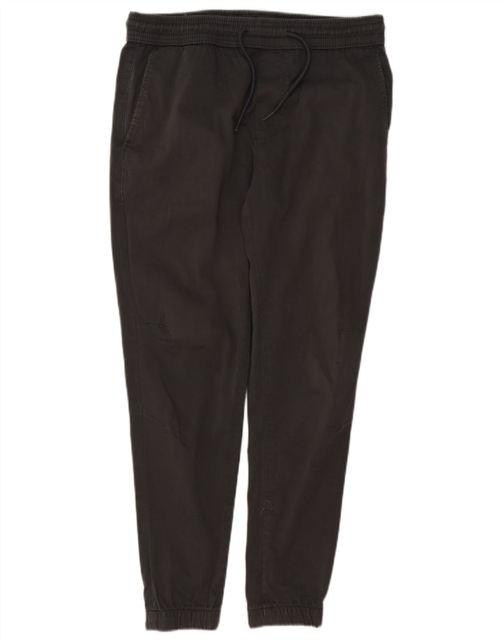 Zara Mens Joggers Chino Trousers Medium W32 L28 Grey Cotton
