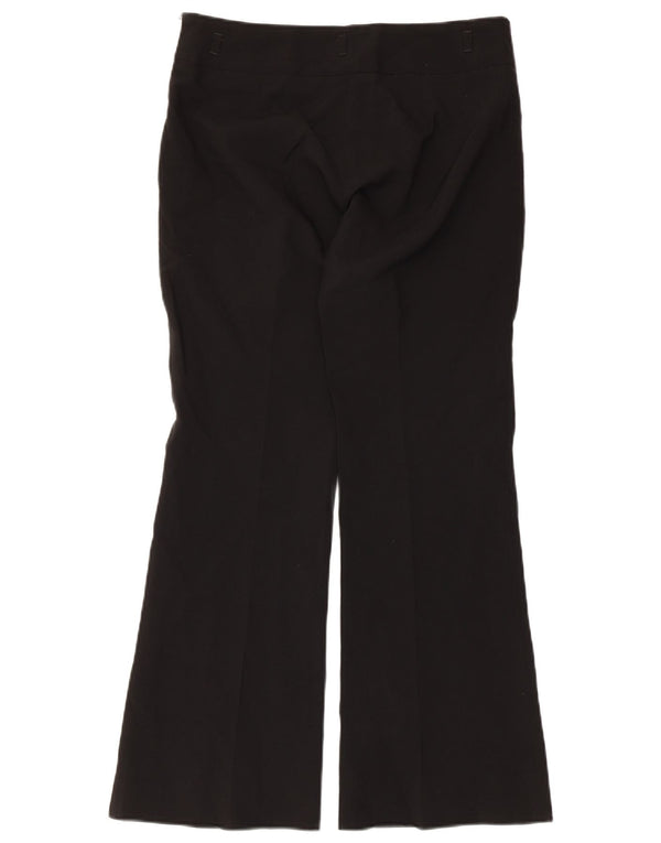 Zara Damen Flare Freizeithose EU 38 Small W28 L29 Schwarz Polyester
