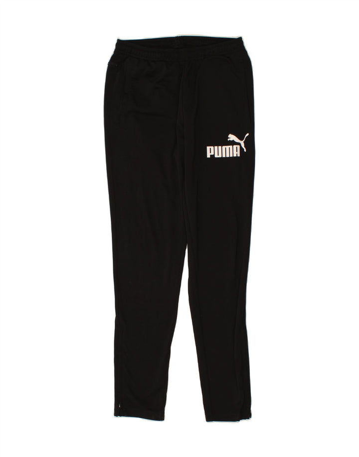PUMA Mens Graphic Tracksuit Trousers Small Black Polyester Vintage Puma and Second-Hand Puma from Messina Hembry 