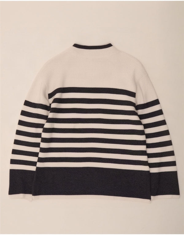 Marks & Spencer Womens Turtle Neck Jumper Sweater UK 14 Medium White