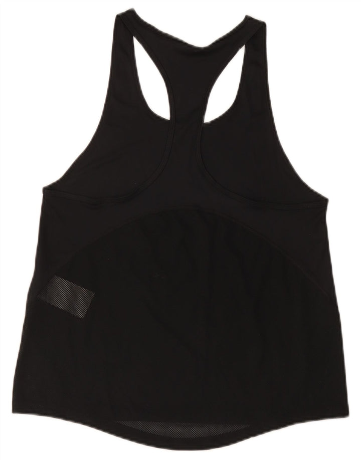 Nike Dame Dri Fit Vest Top UK 10 Small Black Polyester