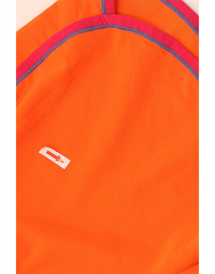 Under Armour Womens Sport Shorts UK 8 Small Orange Striped Polyester