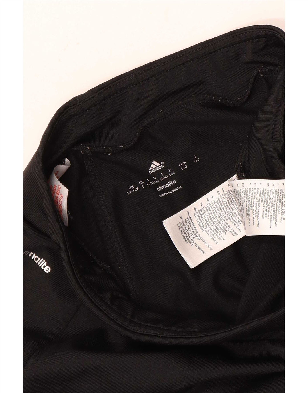 Adidas Boys Climalite Capri Tracksuit Trousers 13-14 Years Black Polyester