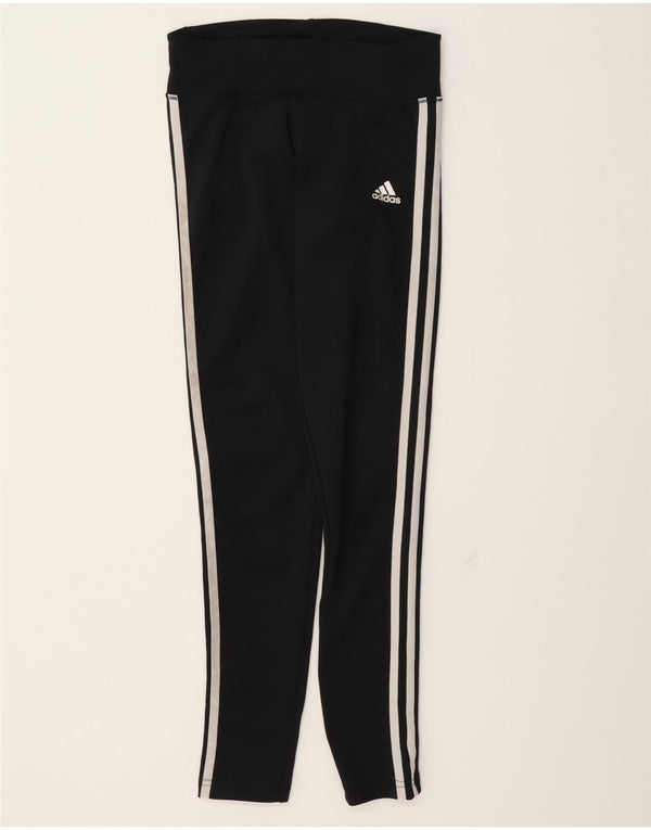 Женские леггинсы Adidas UK 4/6 XS, черный полиэстер