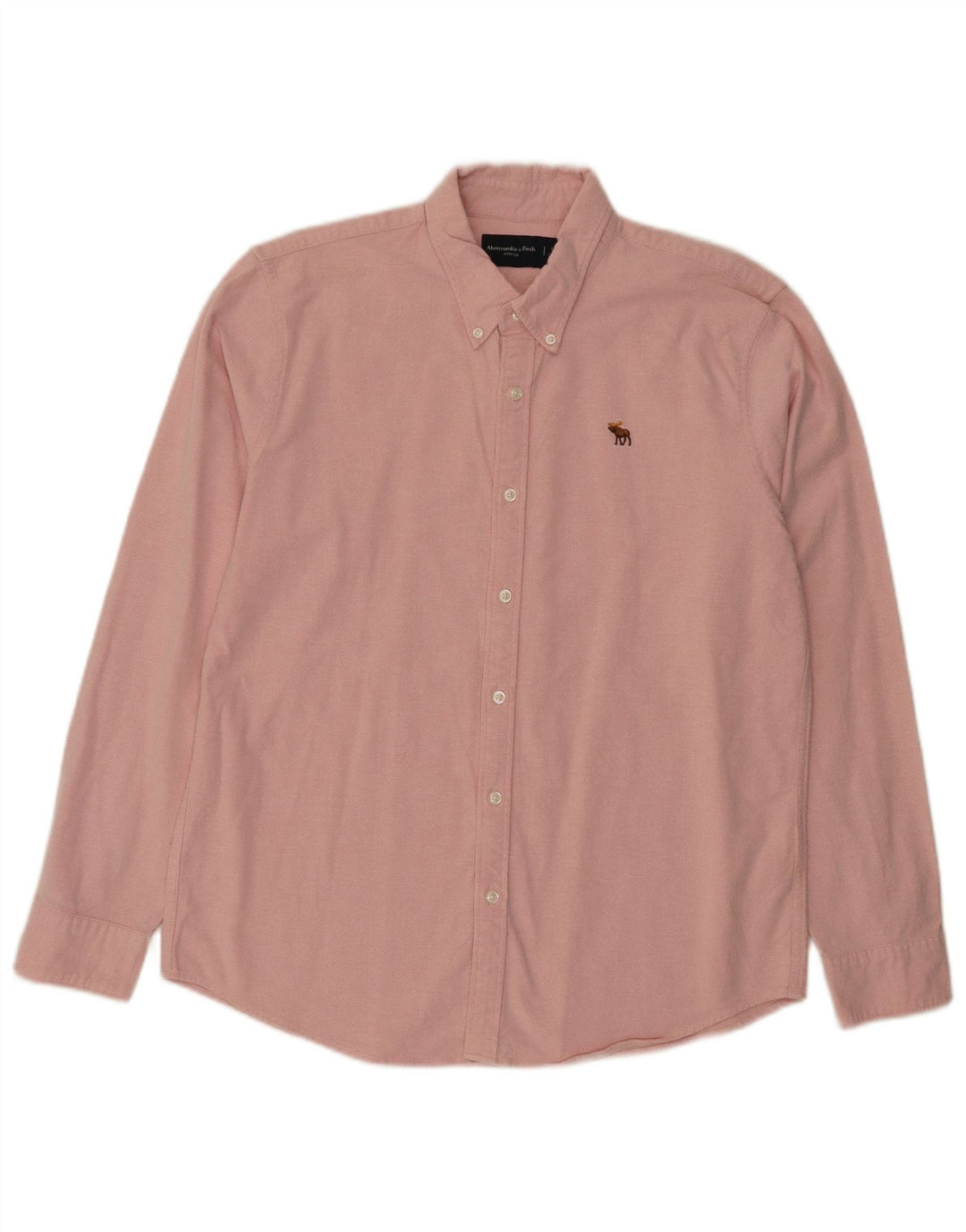 Abercrombie & Fitch Mens Shirt Large Pink Cotton