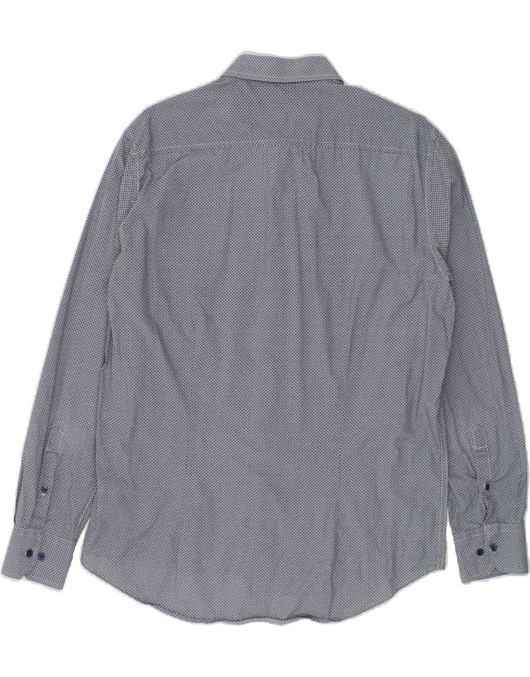 DACK'S Mens Slim Fit Shirt XL Blue Check Cotton Vintage Dack's and Second-Hand Dack's from Messina Hembry 