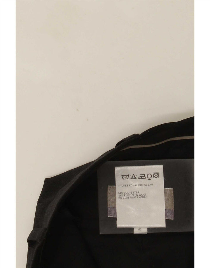 Marks & Spencer Mens Tailored Pegged Suit Trousers W36 L31 Grey Polyester