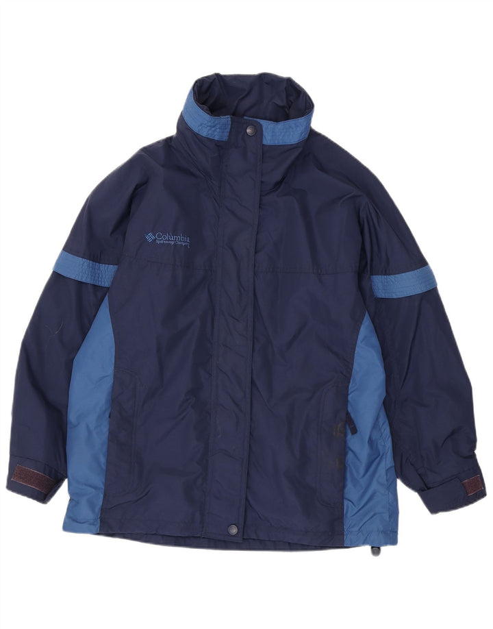 Jachetă de schi supradimensionată pentru femei Columbia UK 10 Small Bleumarin Colorblock