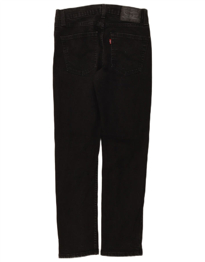 Levi's Herre 511 tilspidsede jeans W30 L30 sort bomuld