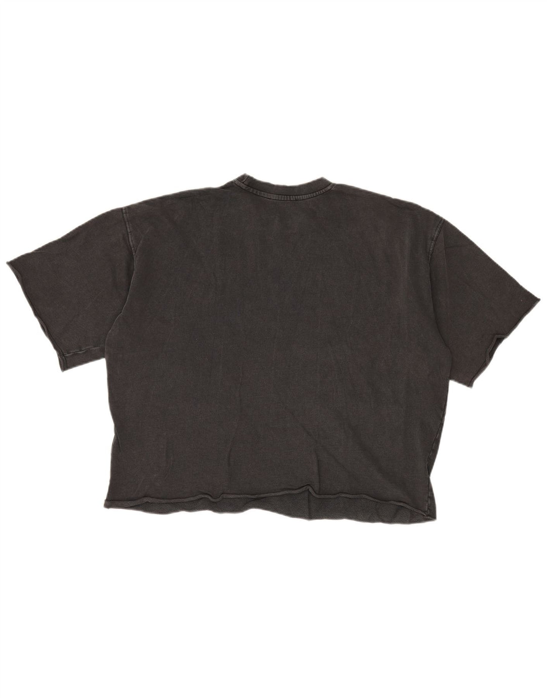 Zara Womens Oversized T-Shirt Top UK 10 Small Grey Cotton