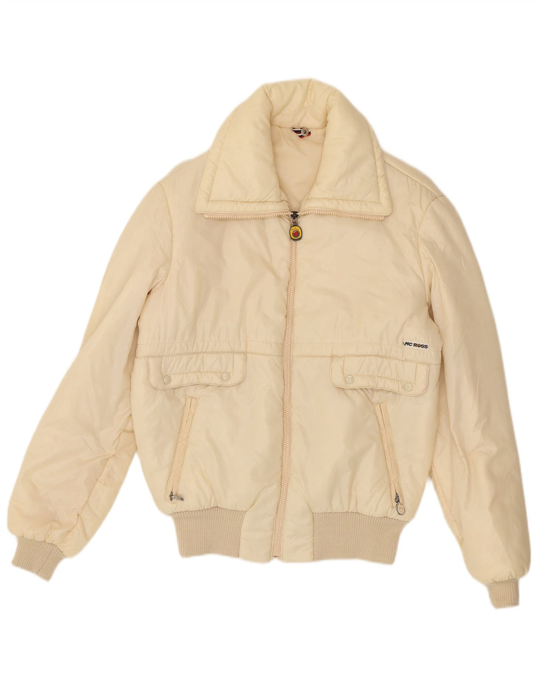 MC Ross Chaqueta Bomber para Mujer IT 46 Grande Poliamida Blanco Roto