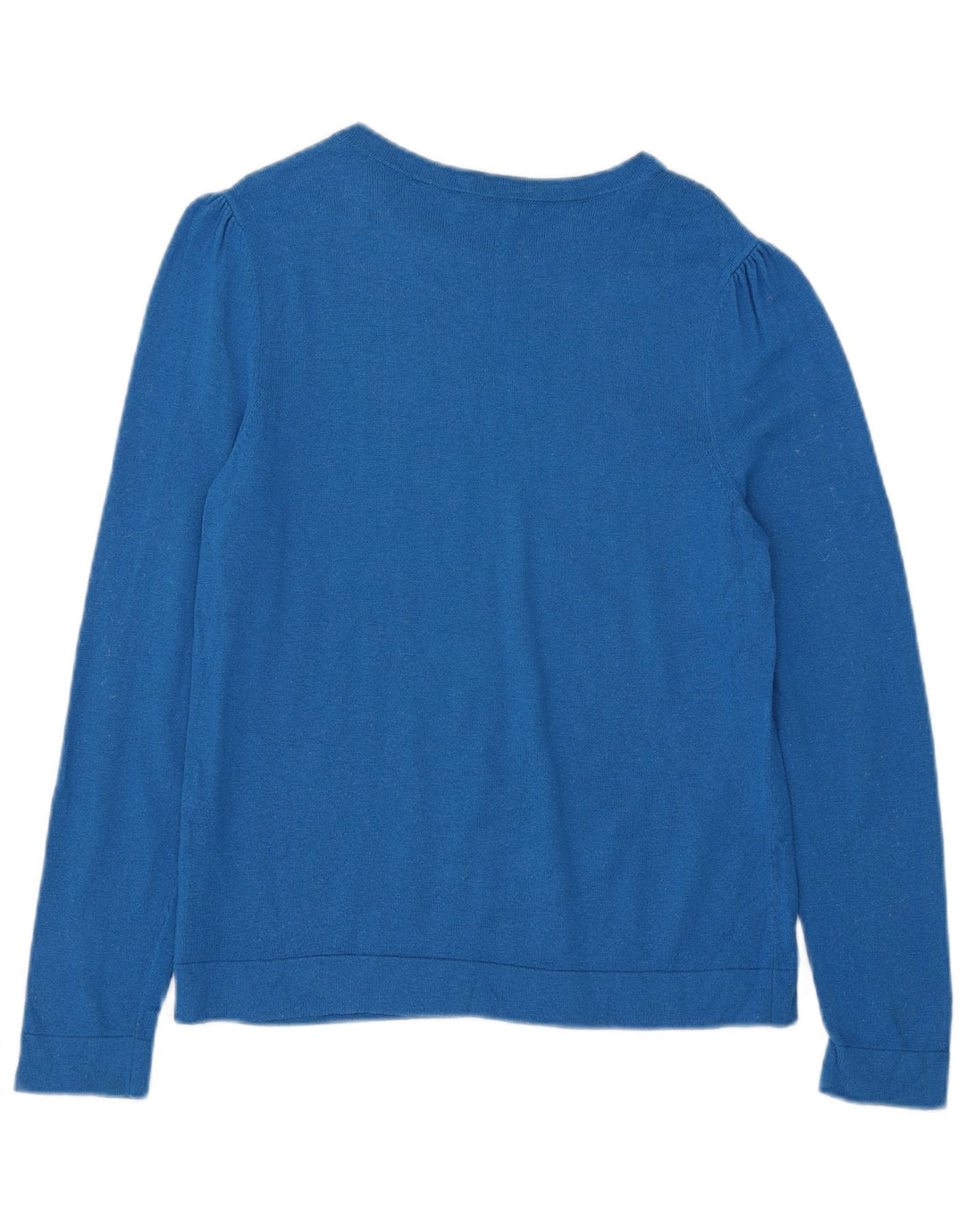 Hobbs Womens Boat Neck Jumper Sweater UK 12 Medium Blue Viscose
