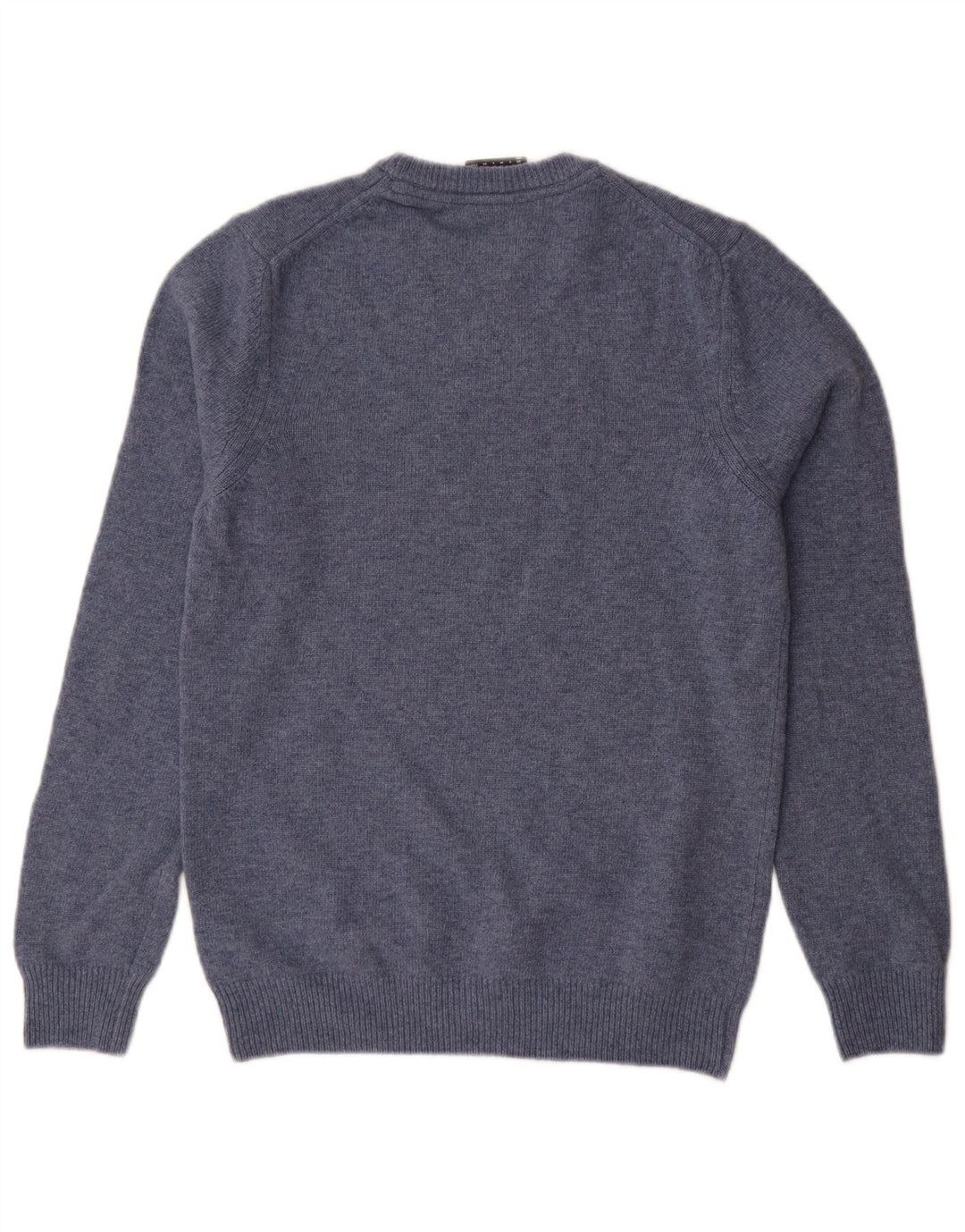 Lyle & Scott Mens Crew Neck Jumper Sweater XS Blue Wool