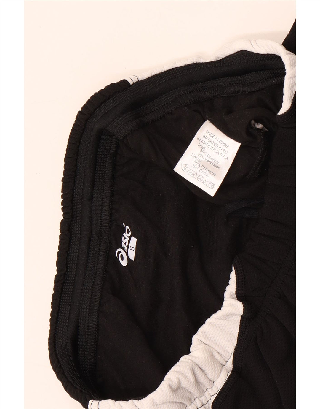 Asics Womens Sport Shorts UK 8 Small  Black Colourblock
