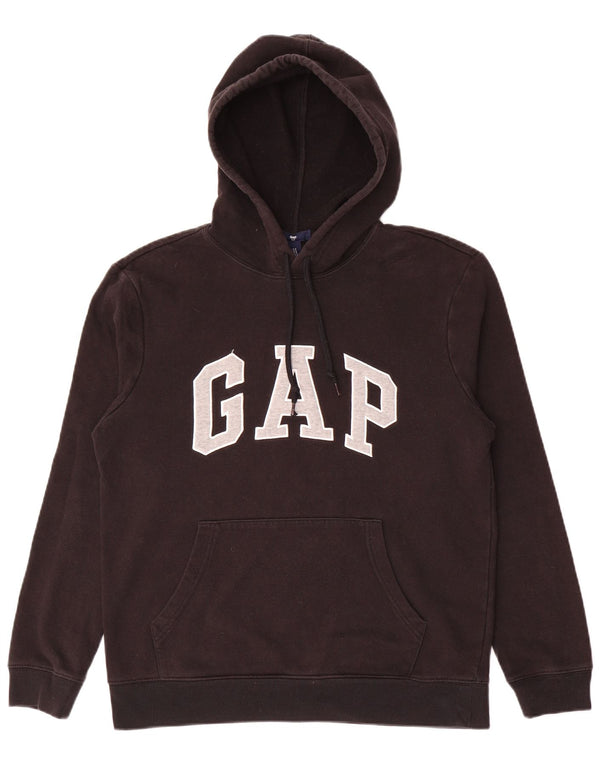 Gap Mens Graphic Hoodie Jumper Small Black Cotton