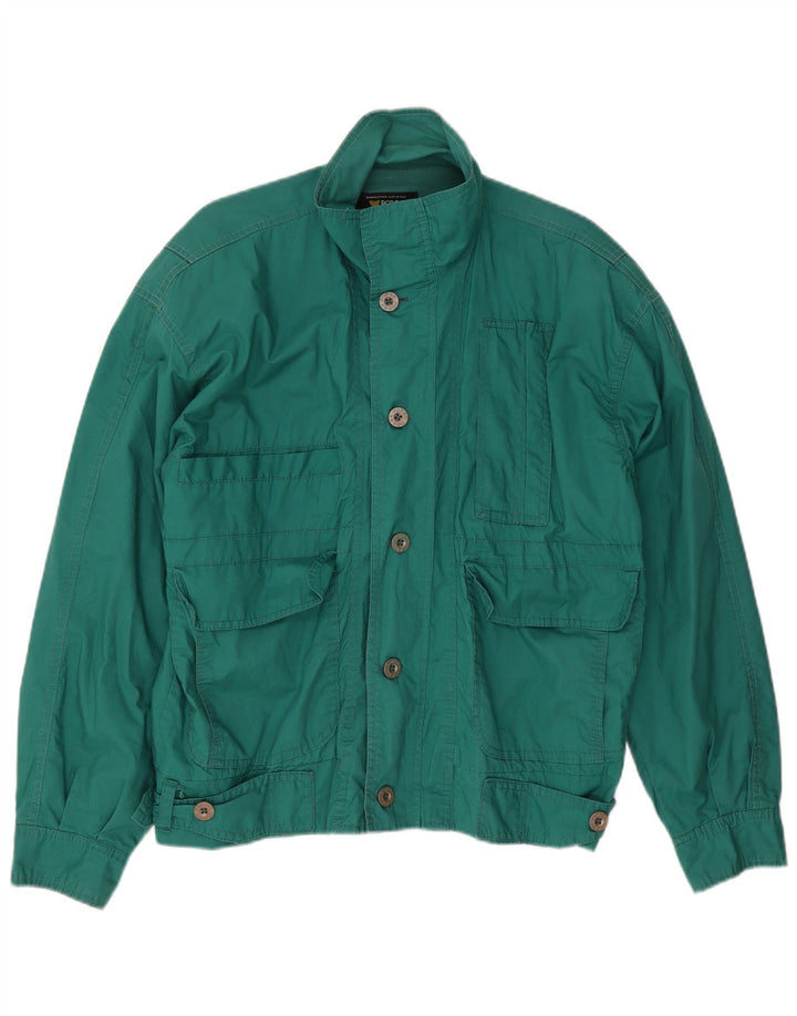 Jaqueta utilitária masculina POP 84 UK 38 algodão verde médio
